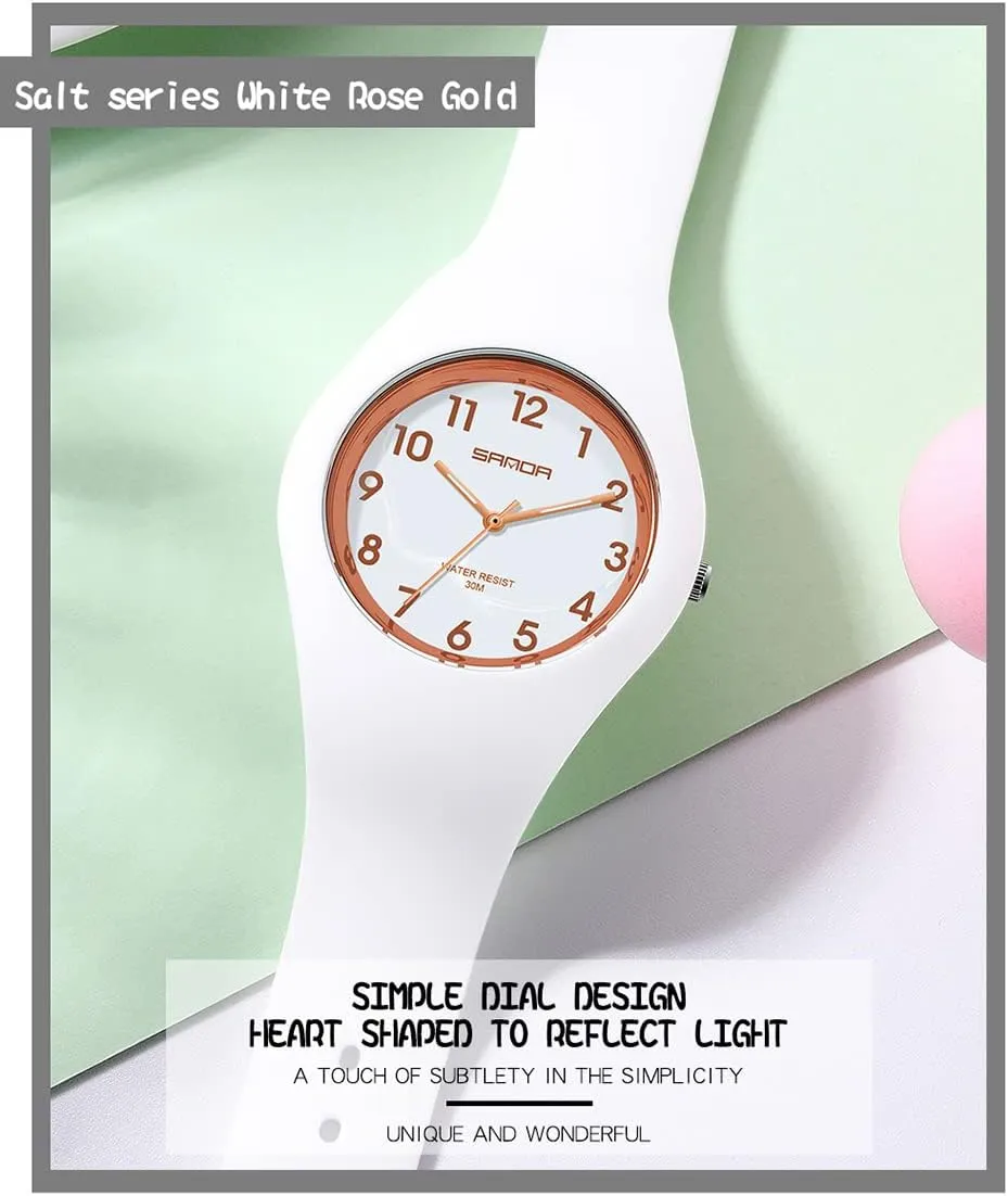 Wristwatch Waterproof Gosasa Sport Watches for Unisex reaction Silicone Strap Casual Watch Analog Display Quartz Fashion Candy 