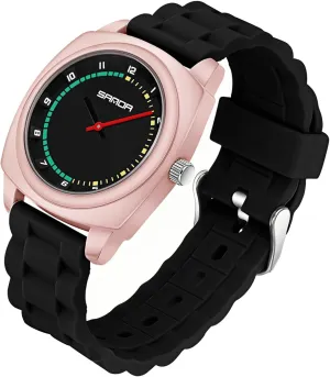 Wristwatch with Soft Silicone Strap Fashion Square Dial Sport Watches for list Women Men Gosasa Colorful Unisex Quartz Waterproof Casual Analog 