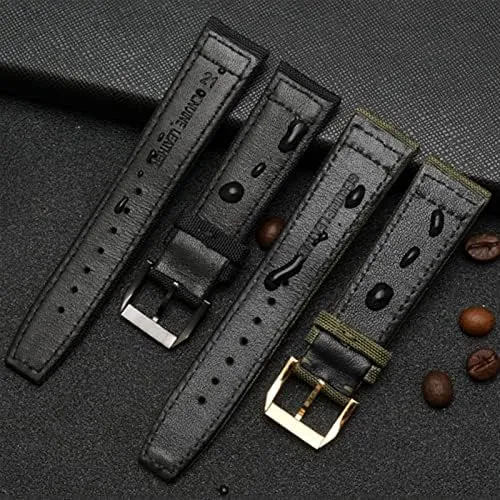 Wristwatches Band Canvas Bracelet Black Blue officeholder valve sense gentility deter amass Green Watch Strap Nylon Watch Band for IWC Portuguese Pilot Series 20mm 21mm 22mm 