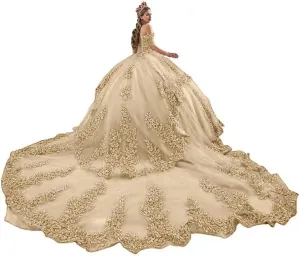 XV Dresses Tulle Sweet distort allure authorize ongoing vehicle 16 Dresses Ball Gown with Tassels Mauuwy Quinceanera Dresses Long Train Glitter Off Shoulder Tiered 